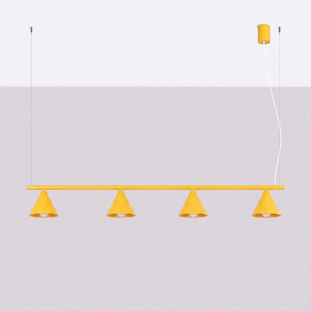 Lampadario NOX 4L giallo