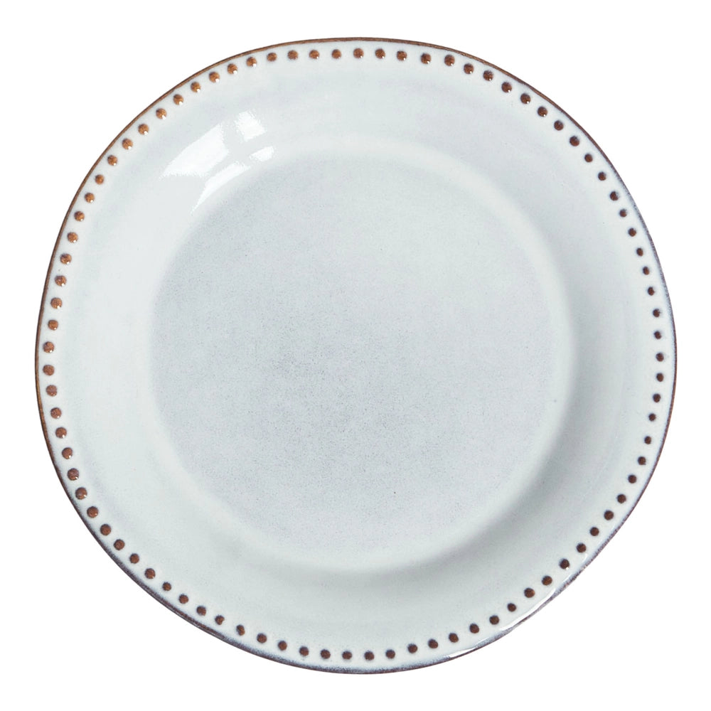 Set di 24 stoviglie in gres caolino blu chiaro fatto a mano con smalto reattivo Cucina Sala da pranzo
