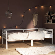 Dormeuse Estraibile senza Materasso Bianca Legno Pino 90x200 cm 322052