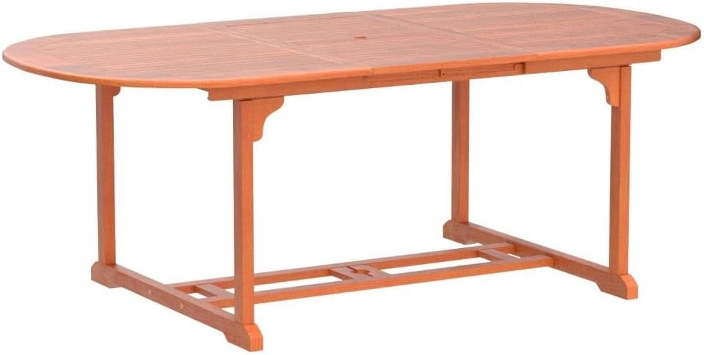 Casaria® Tavolo da Giardino Resistente Certificato FSC® Legno di Eucalipto 200x100cm Portata 160kg per Balcone Giardino Terrazza Balcone Esterno
