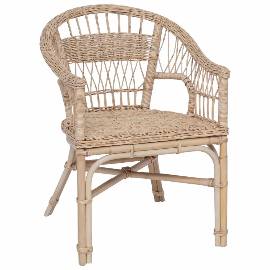 Sedia Impilabile Naturale 60 x 60 x 81 cm Rattan 42033212