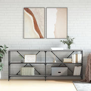 Tavolino Grigio Sonoma 180x30x75cm in Legno Multistrato e Ferrocod mxl 78518