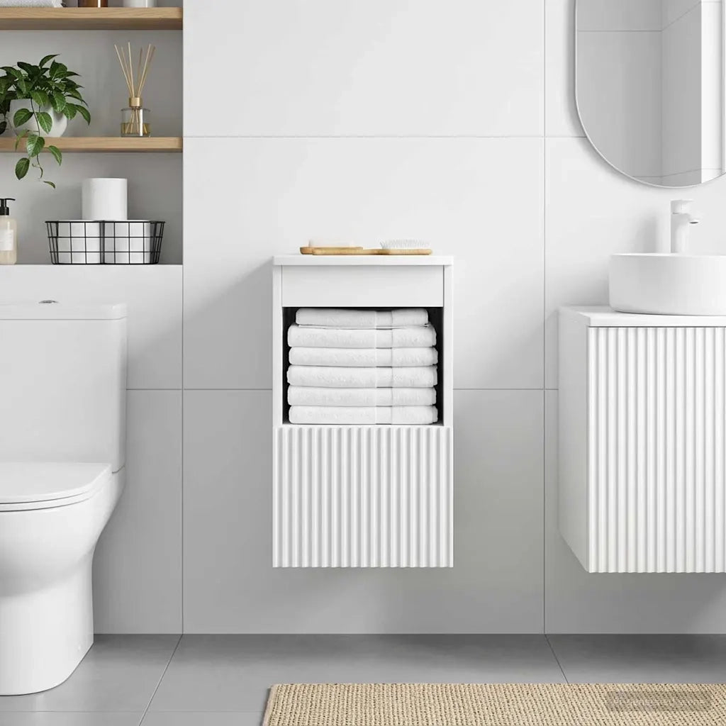 Mobile da Bagno Bianco 30 x 35 x 50 cm Legno ingegnerizzato 890482