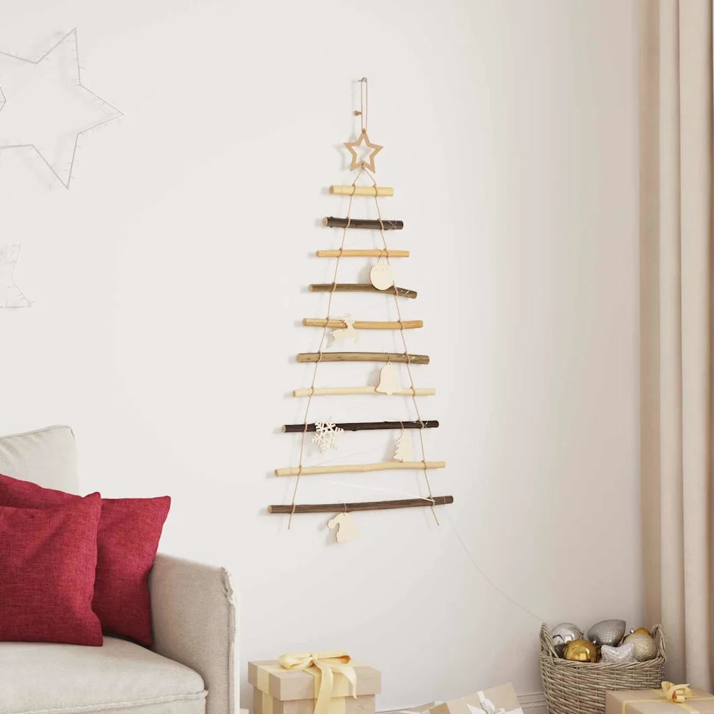 Albero di Natale Naturale 90 cm legno massiccio di frassino 42020258