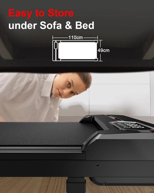 Tapis roulant, Tapis roulant da banco , Velocità regolabile 1-8KM/H, con telecomando e display LED, Tapis roulant domestico