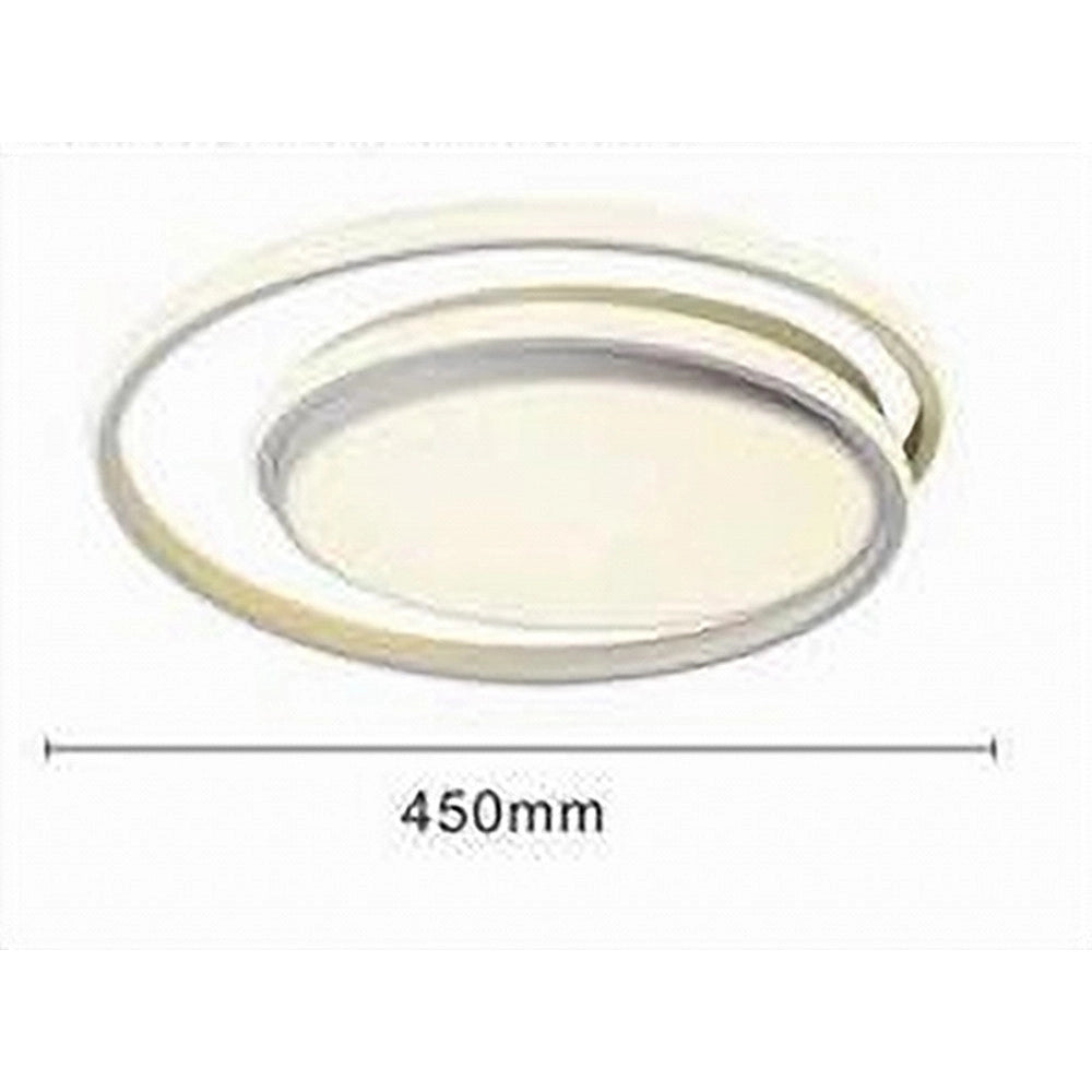 Trade Shop - Plafoniera Led Soffitto Cerchio 60 W Circolare Bianco Moderno Luce Fredda 50163 -