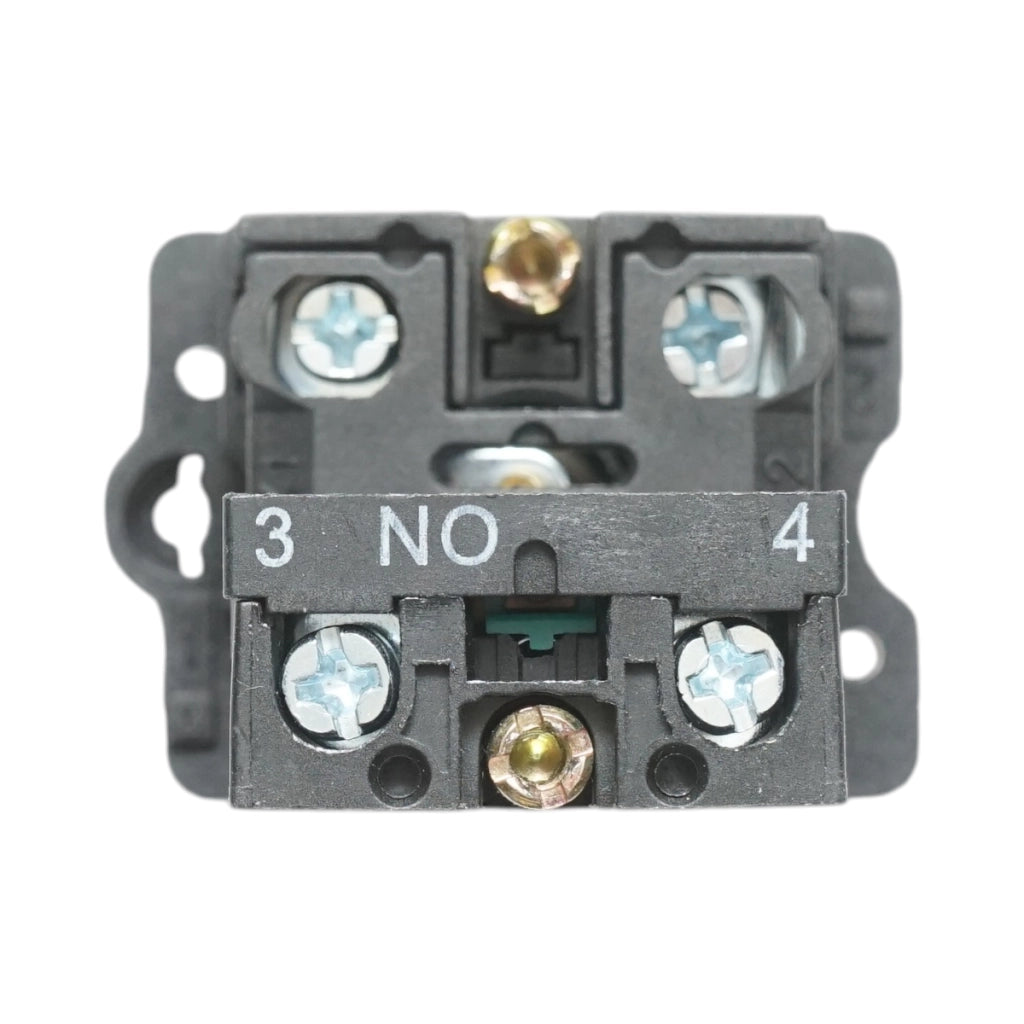 Pulsante indicatore LED giallo con resistenza integrata 1NO, 220V, LAY5 Breckner Germany