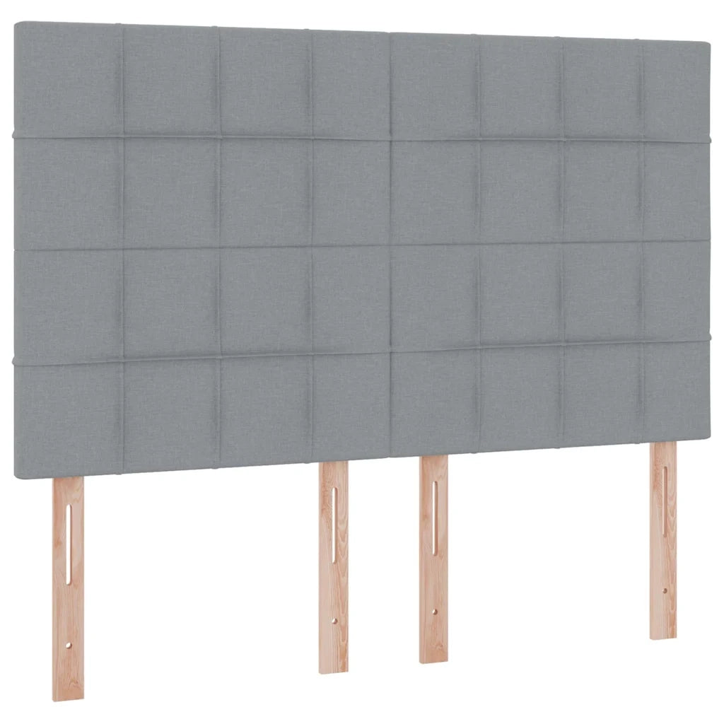 Letto con contenitore e materasso Grigio chiaro 140 x 190 cm 3371778