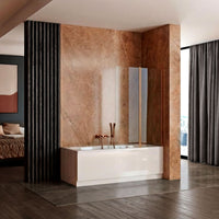 Schermo Vasca Pieghevole Rea Agat-2 100 Brush Copper