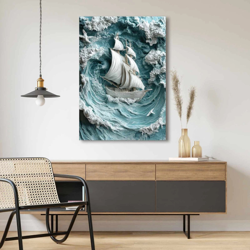 Nadasa, Quadro Materiale Struttura in Tessuto, 70x100h cm Multicolore