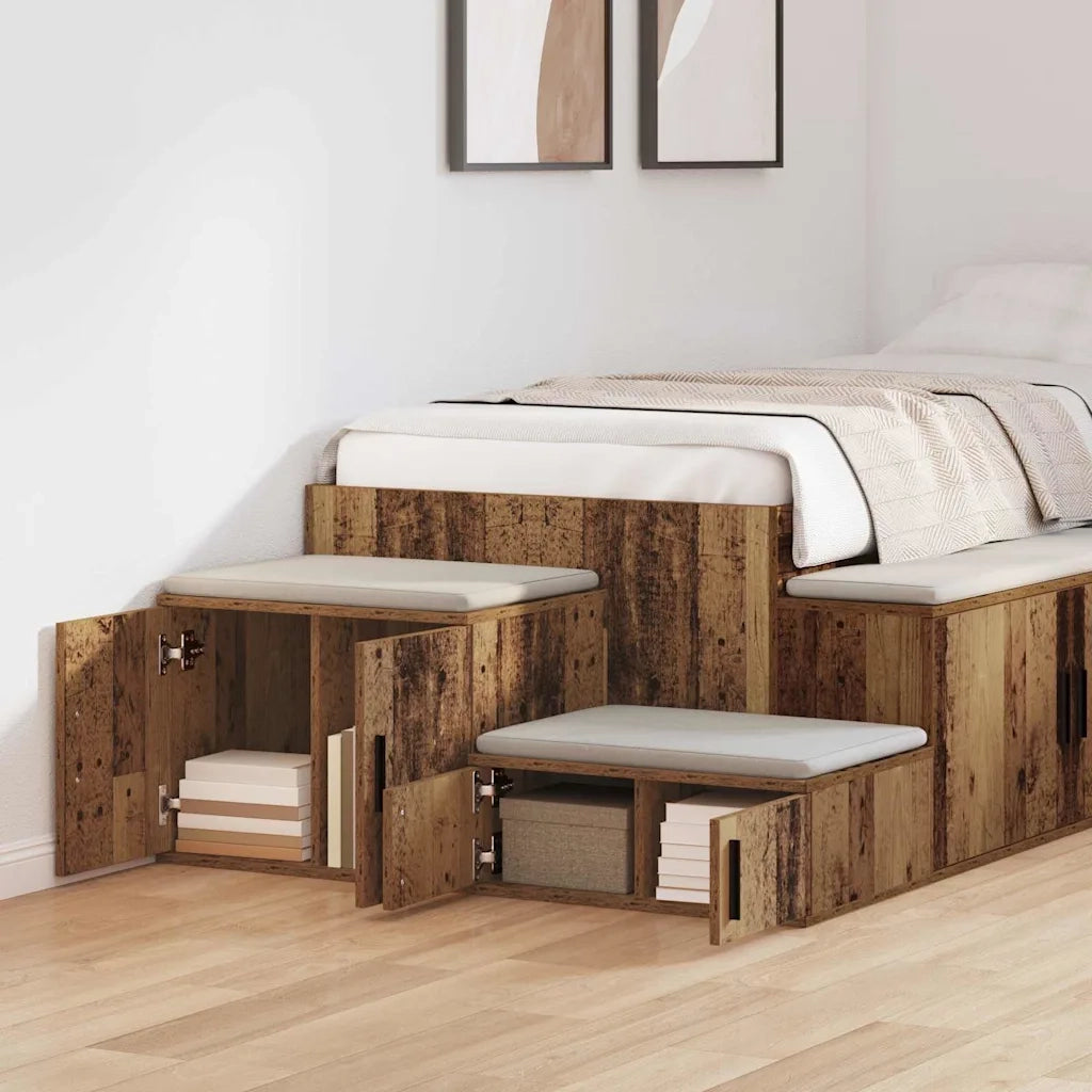 Armadio 2 pz Legno vecchio 103 x 41 x 40 cm Legno multistrato CFW6691726