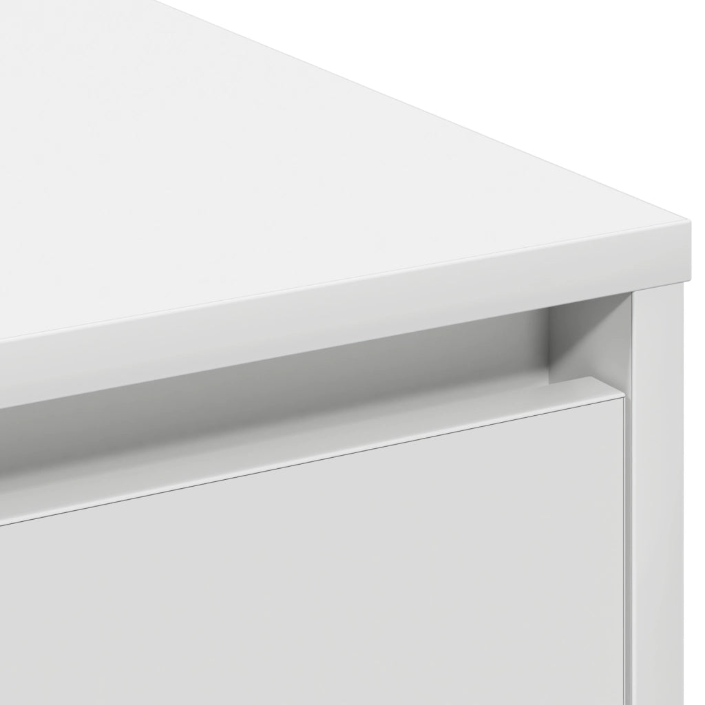 Sideboard  con LED Bianco 90x32x75 cm in legno ingegnerizzato