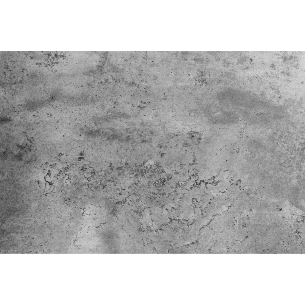 Tavolo da pranzo MERAX 160 cm – Piano effetto cemento grigio e struttura in metallo nero