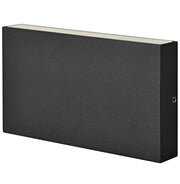 Applique esterna LED doppia rettangolare nera Polux