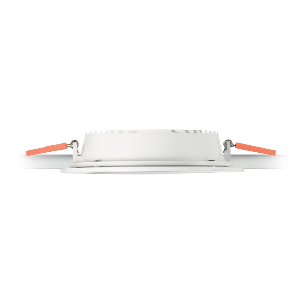 Faretto Da Incasso Moderno Groove Alluminio Bianco Led 30W 3000K D22,7Cm