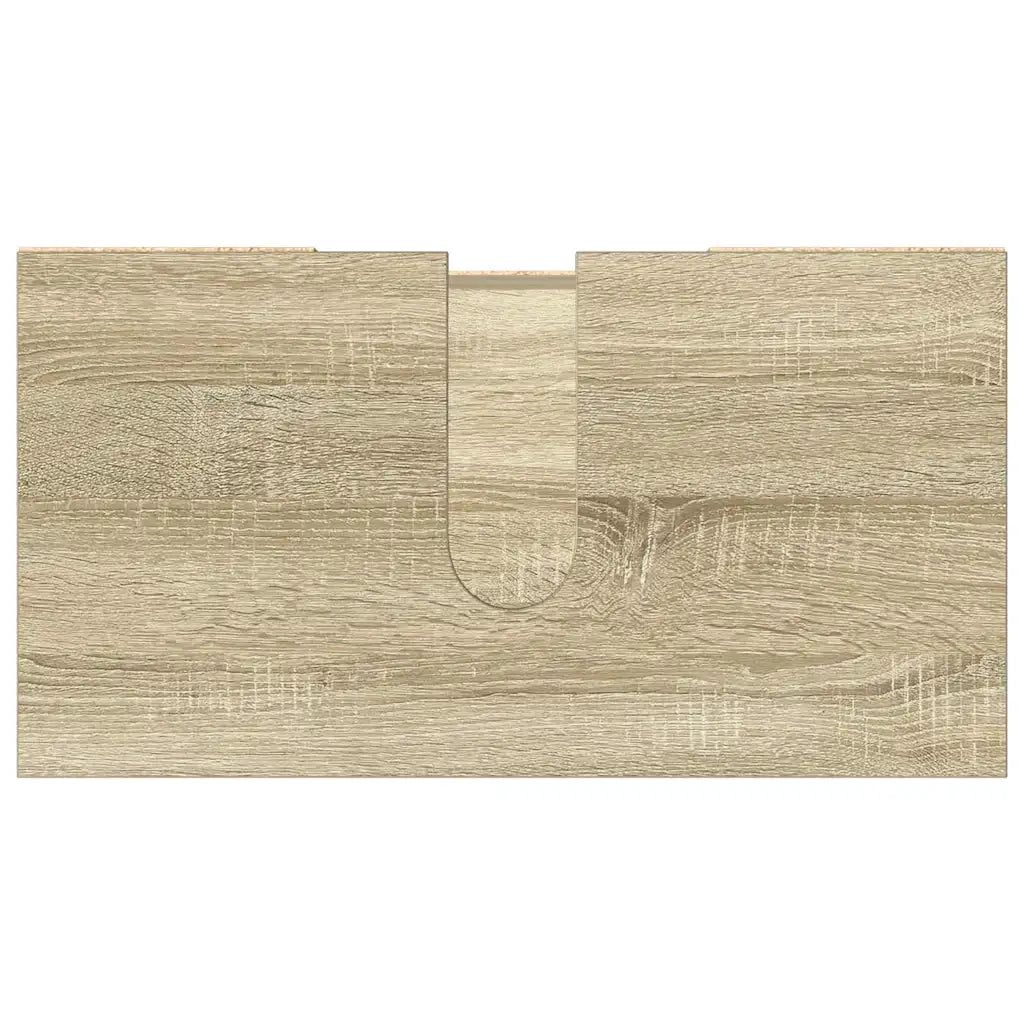 Mobiletto da bagno salvaspazio di design 60 x 32 x 53 cm realizzato in legno composito di rovere Sonoma 02_0050775