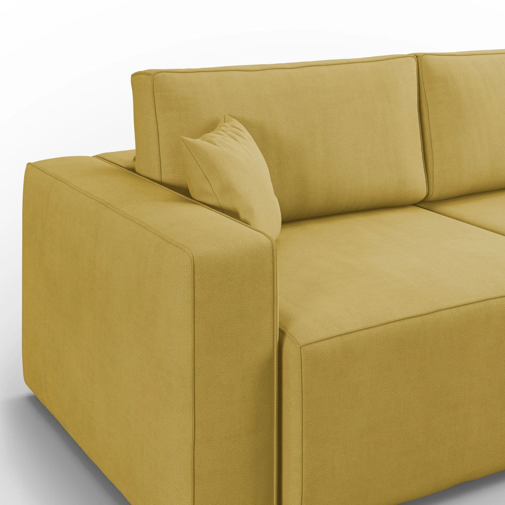 Morfeo Divano in tessuto impermeabile 215 cm giallo