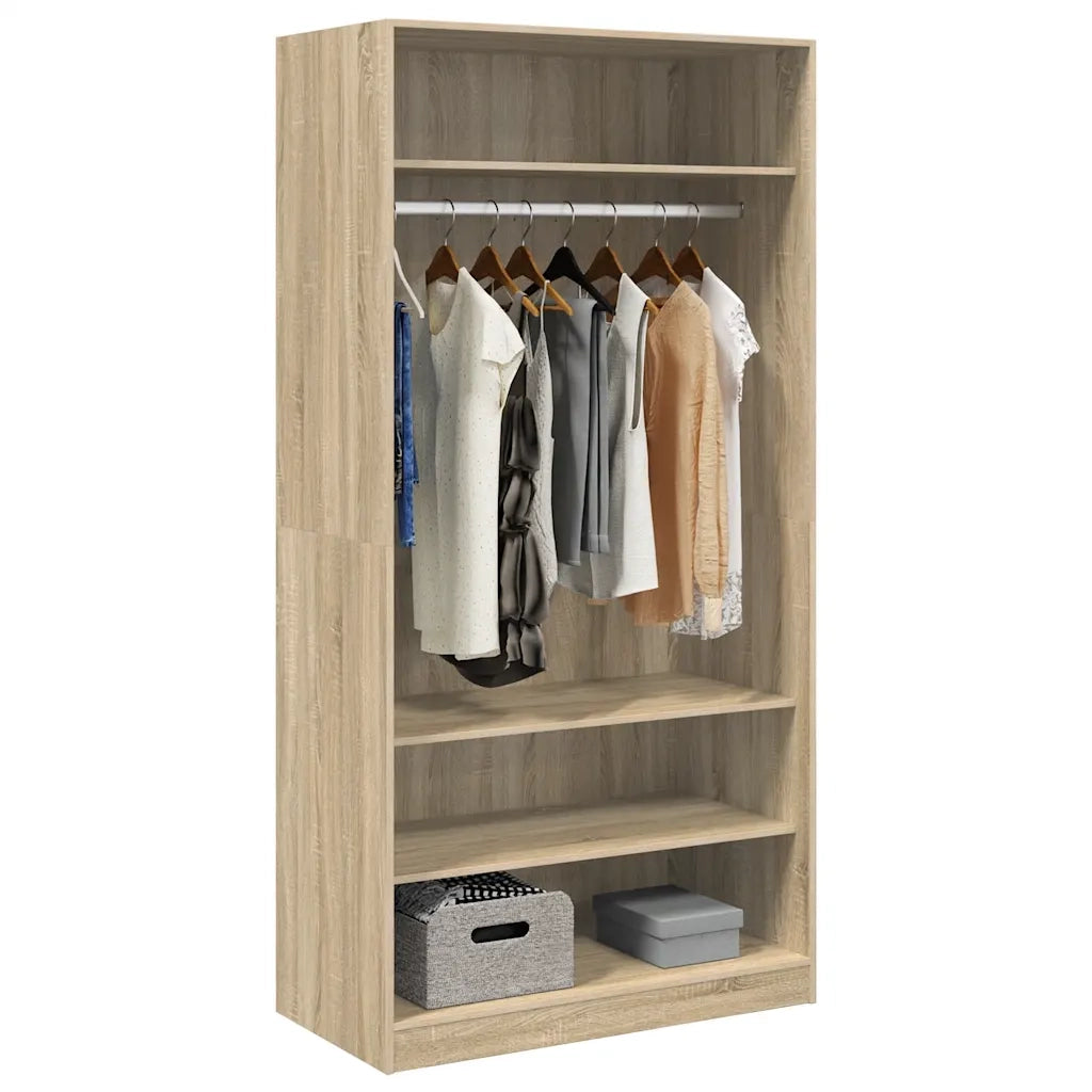 Armadio Rovere Sonoma 100x50x200 cm in Legno Multistrato CFW2402518