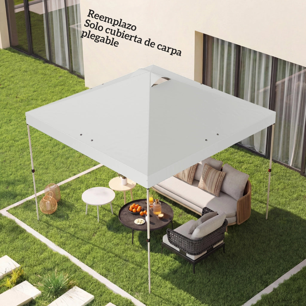 Tenda Pergola 3x3 m ¨C Zephmum ¨C Tessuto Oxford 210D UV50+ Bianco