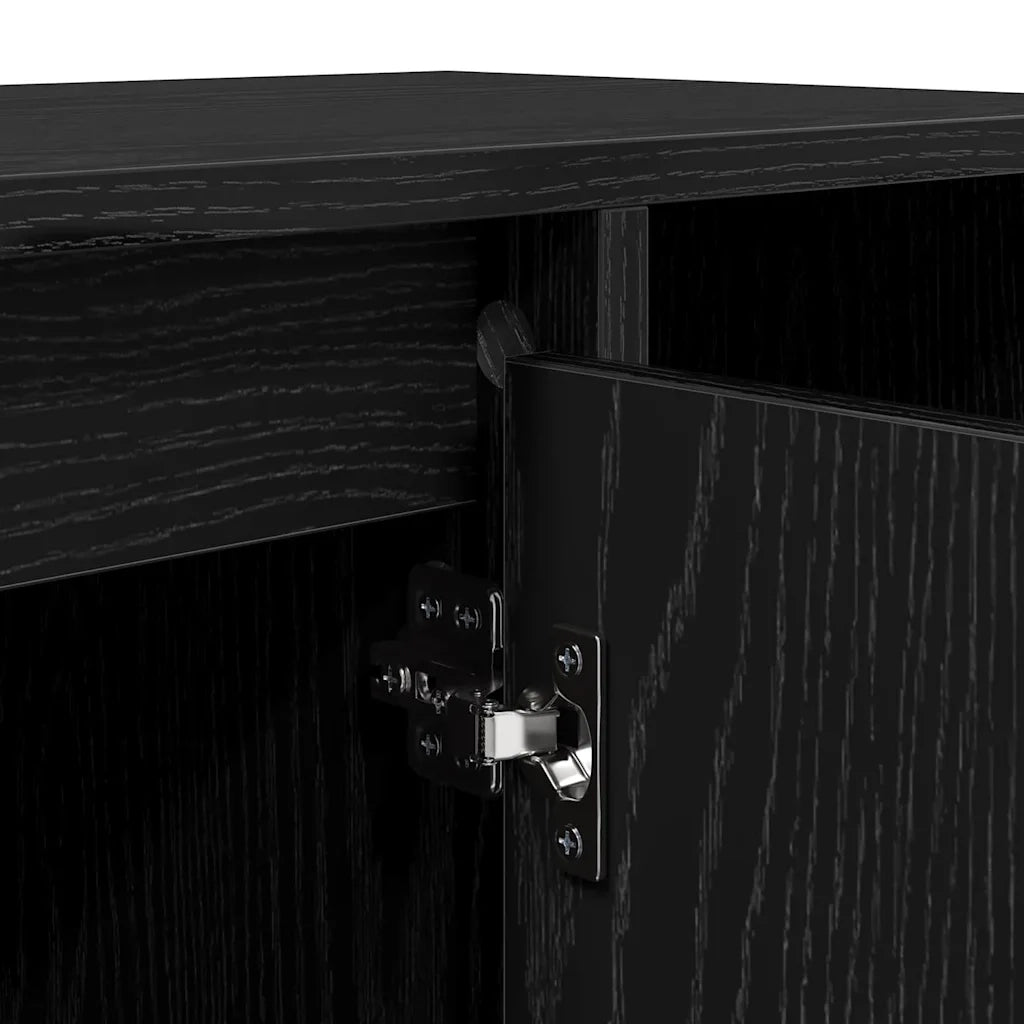 Mobile TV Rovere Nero 100 x 35 x 55 cm Legno multistrato 881023