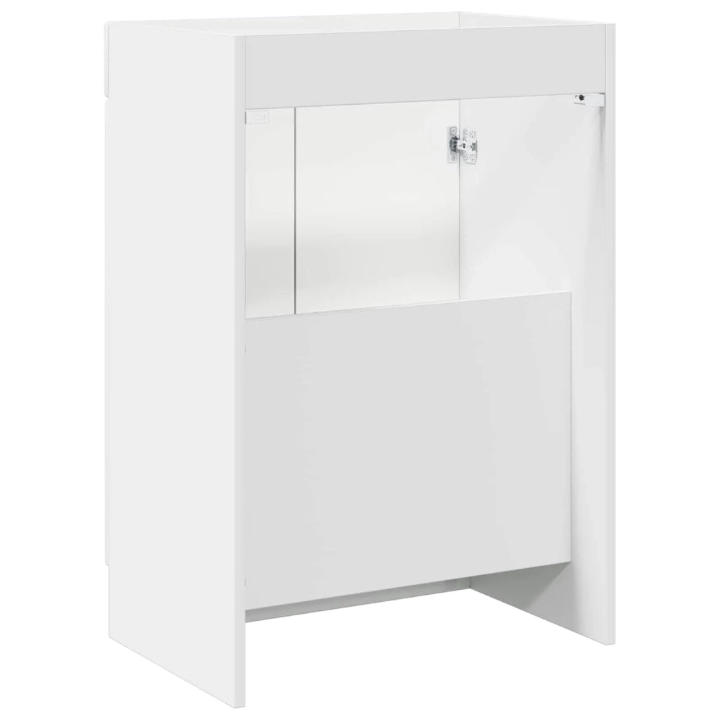 Mobiletto da bagno sotto il lavello Bianco Lucido 890098