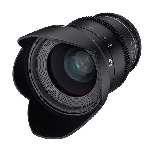 Obiettivo grandangolare per video MF 35mm T1,5 VDSLR MK2 – luminoso T1,5 per Canon EF Mount, Follow Focus, full-frame e APS-C, risoluzione 8K