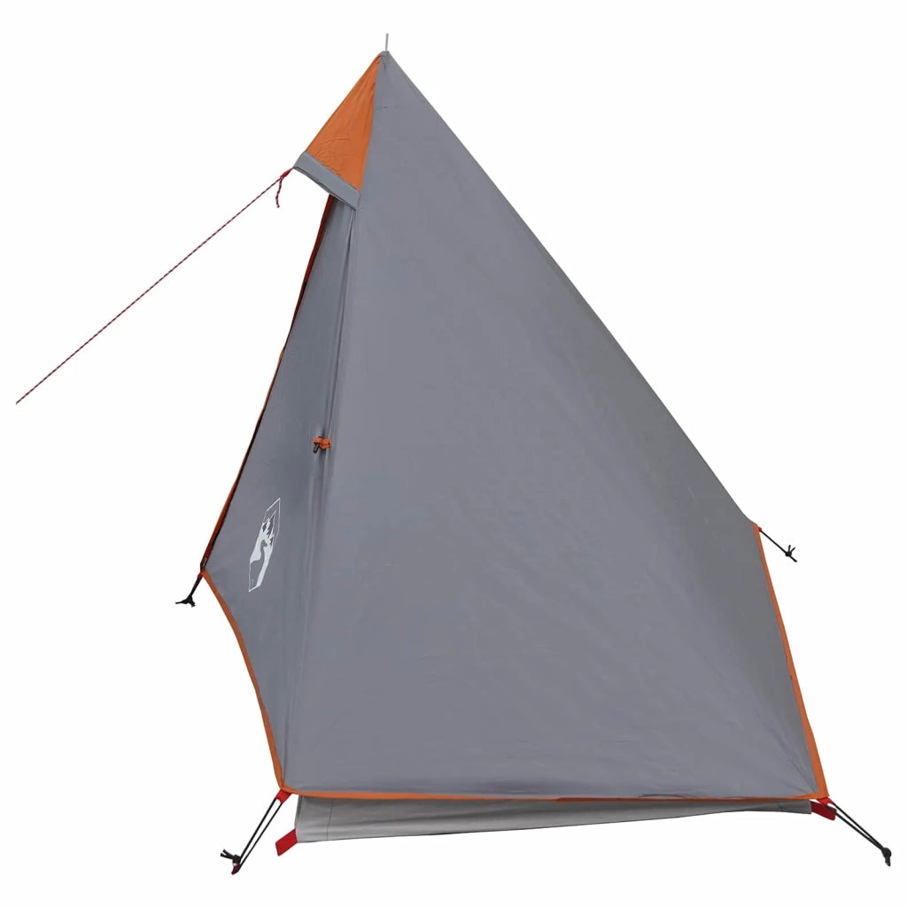Tenda da backpacking Grigio e arancione 222 x 85 x 125 cm 42017417