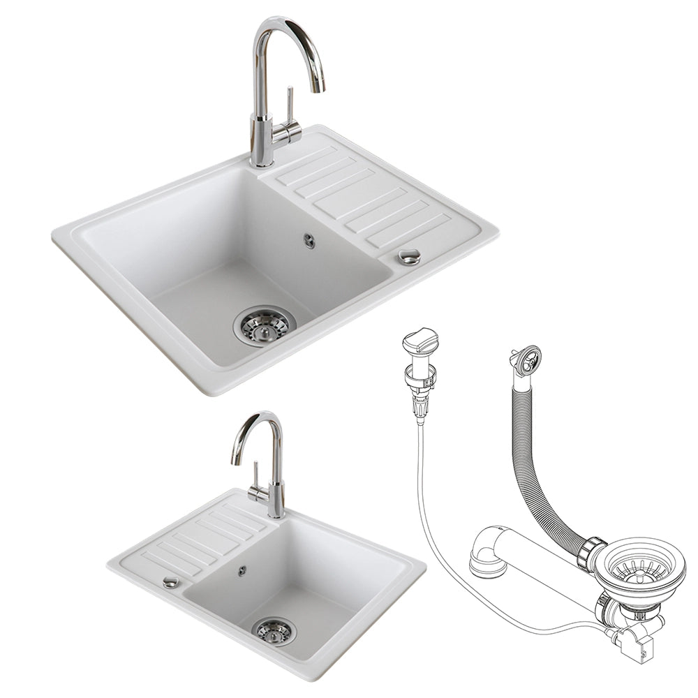 Bergström Lavello Bianco 57.5 x 46 cm con asciugatura