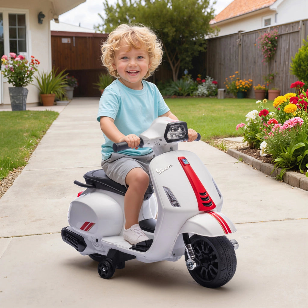Moto Elettrica Bambini 2-4 Anni ¨C zephmum ¨C Bianco