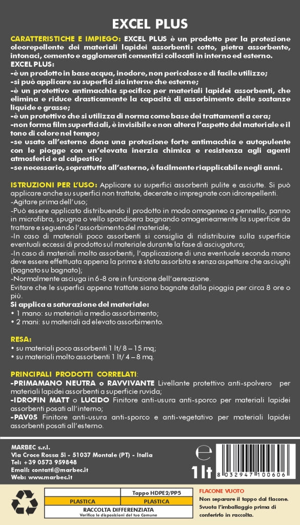 Trattamento pavimenti in cotto EXCEL PLUS   1LT