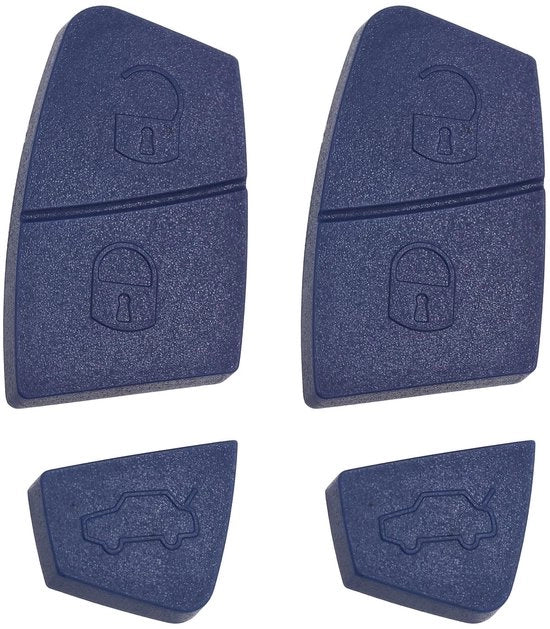 Pulsante a distanza per auto - 3 tasti - compatibile con Fiat Punto/Ducato/Stilo/Panda - 2 pezzi - facile da installare - alta durata - chiave di accensione