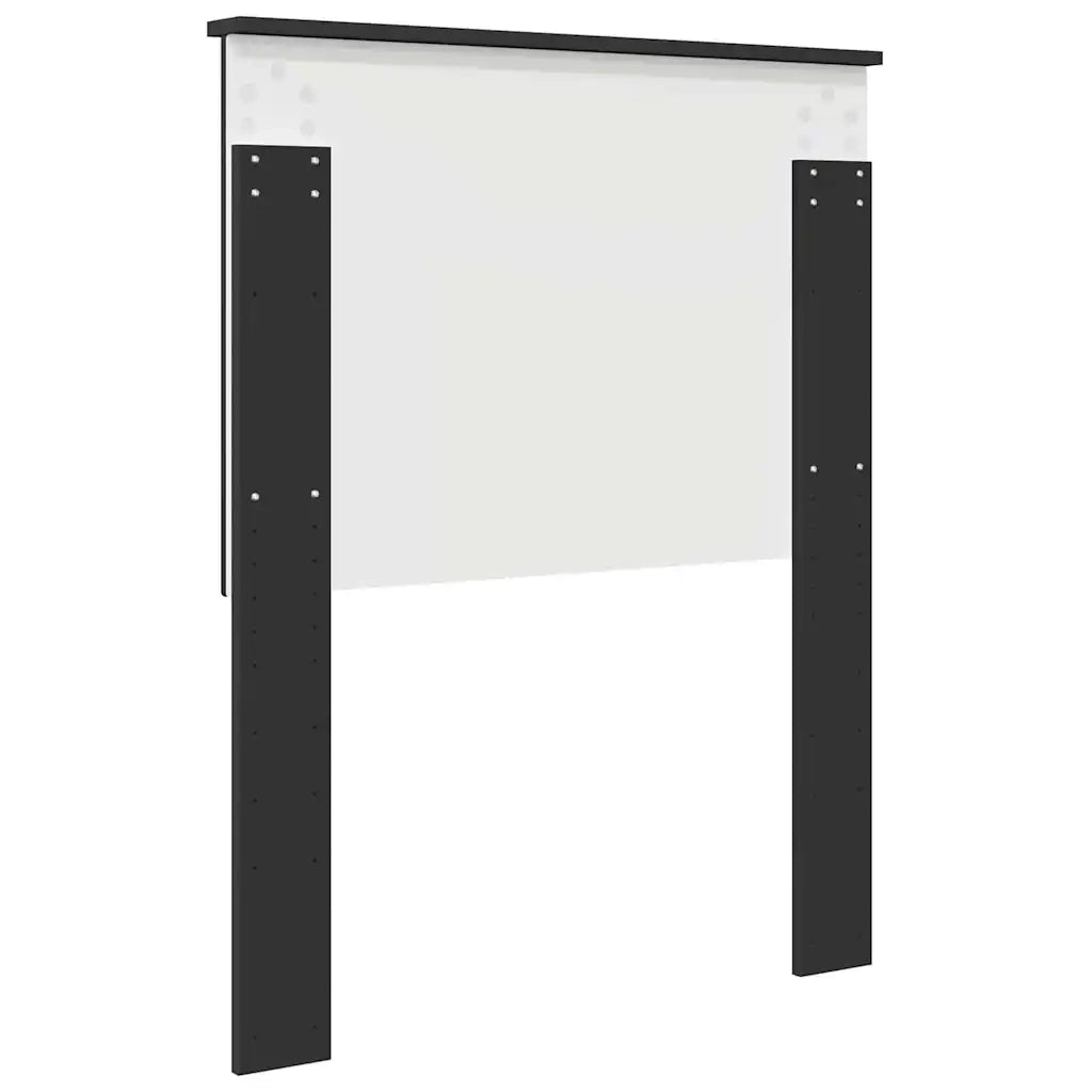 Testiera-Testata-Testiera Decorativa Rovere Nero 75 cm Legno multistrato 409183