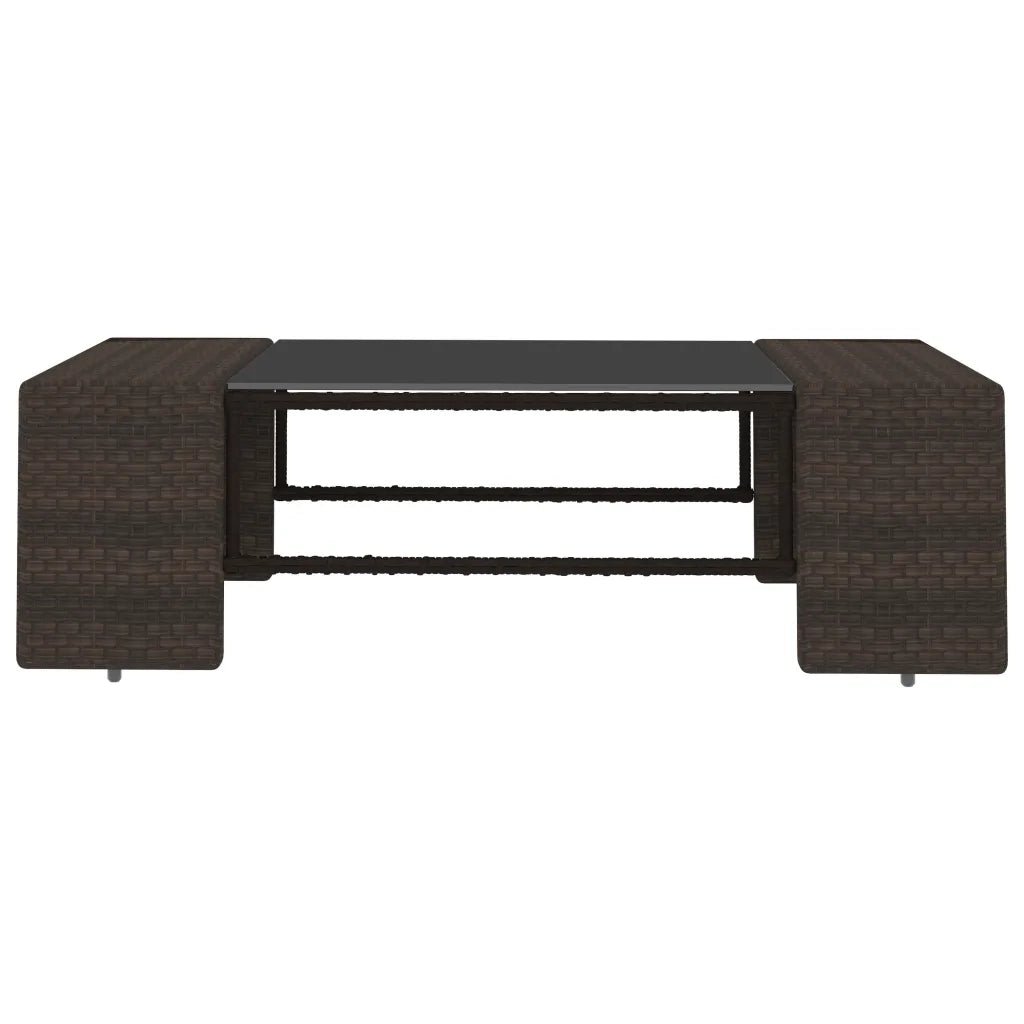 Set Divani da Giardino 6 pz con Cuscini in Polyrattan Marrone cod mxl 36127