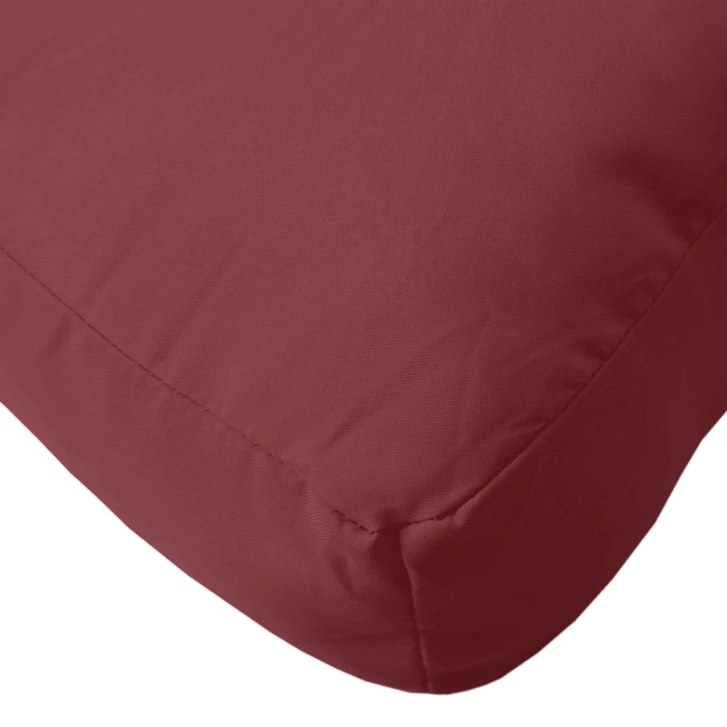 Cuscino per Pallet Rosso Vino MÃ©lange 60x60x9,5 cm in Tessuto