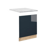 Vicco Mobili da cucina  Blu scuro lucido 60 cm , PL Marmo