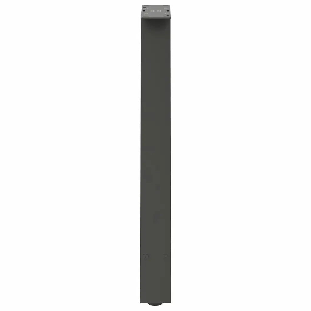 Gambe per tavolo da pranzo a forma di A 2 pz Antracite 50x(72-73) cm Acciaio