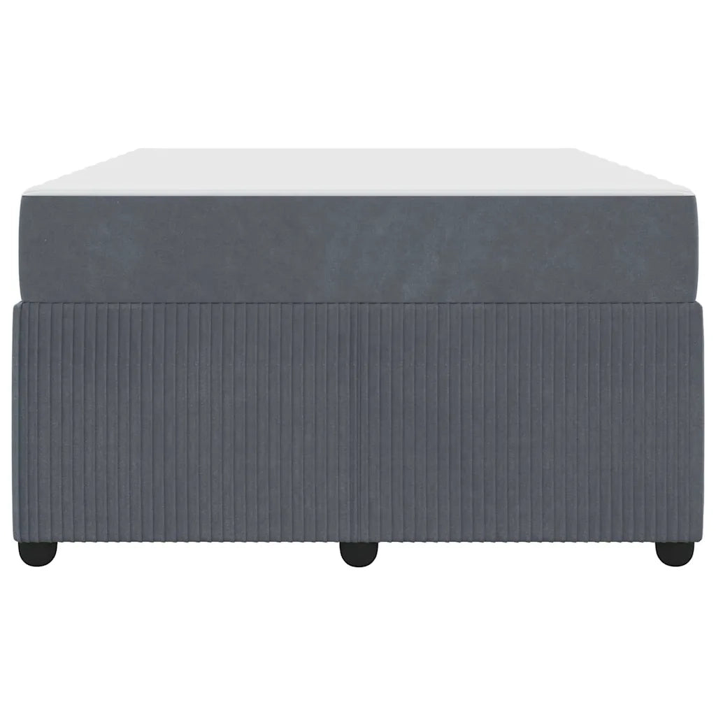 Struttura del letto Grigio scuro 120 x 200 cm Tessuto