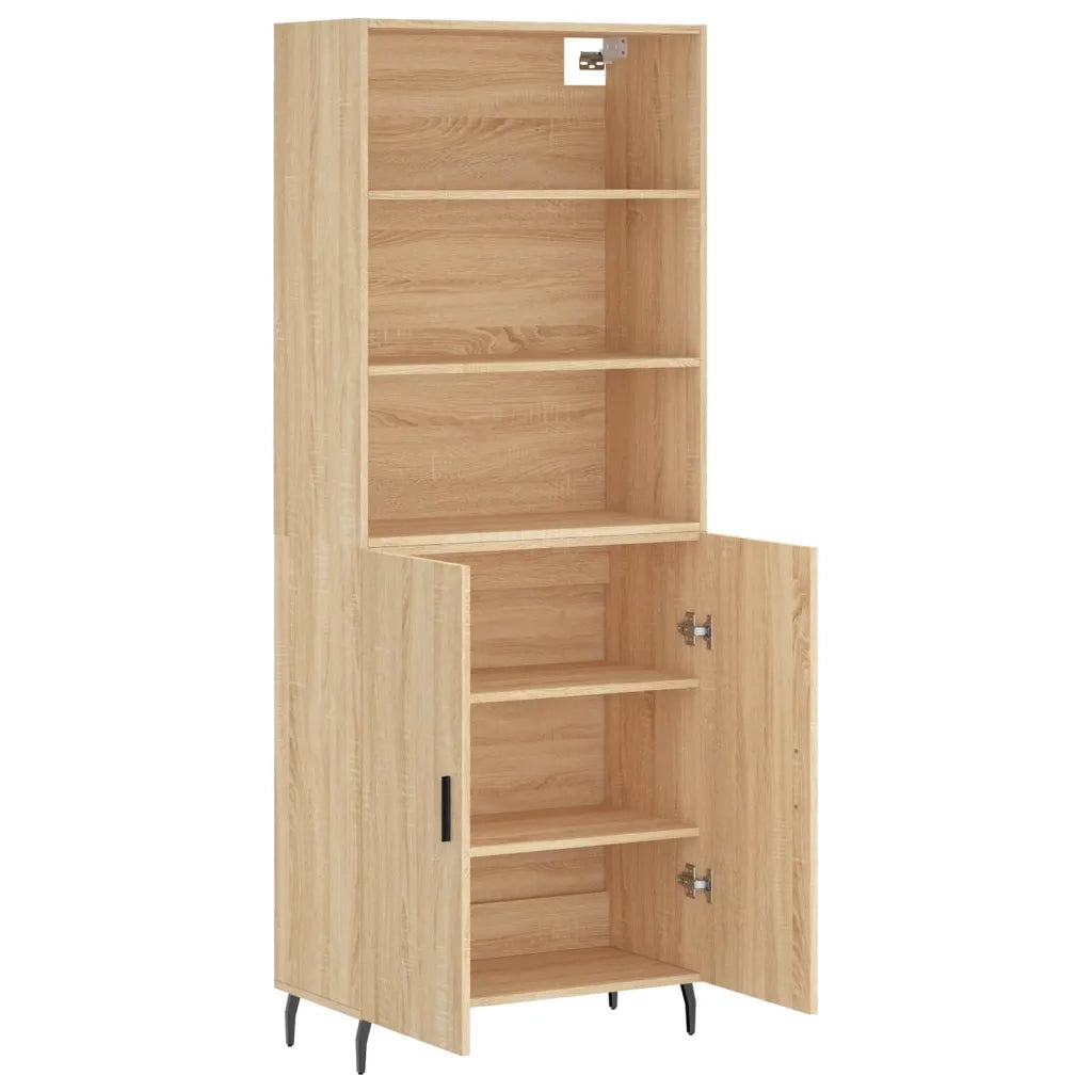 Credenza Rovere Sonoma 69,5x34x180 cm in Legno Multistrato 3189272