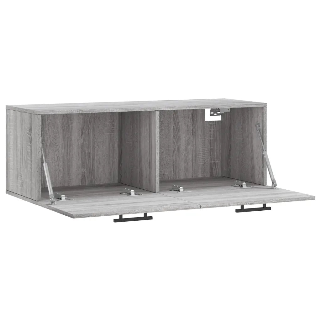 Mobile a Parete Grigio Sonoma 100x36,5x35 cm Legno Multistrato 830162