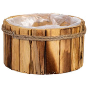 Cesto tondo in legno 19x19x10h cm