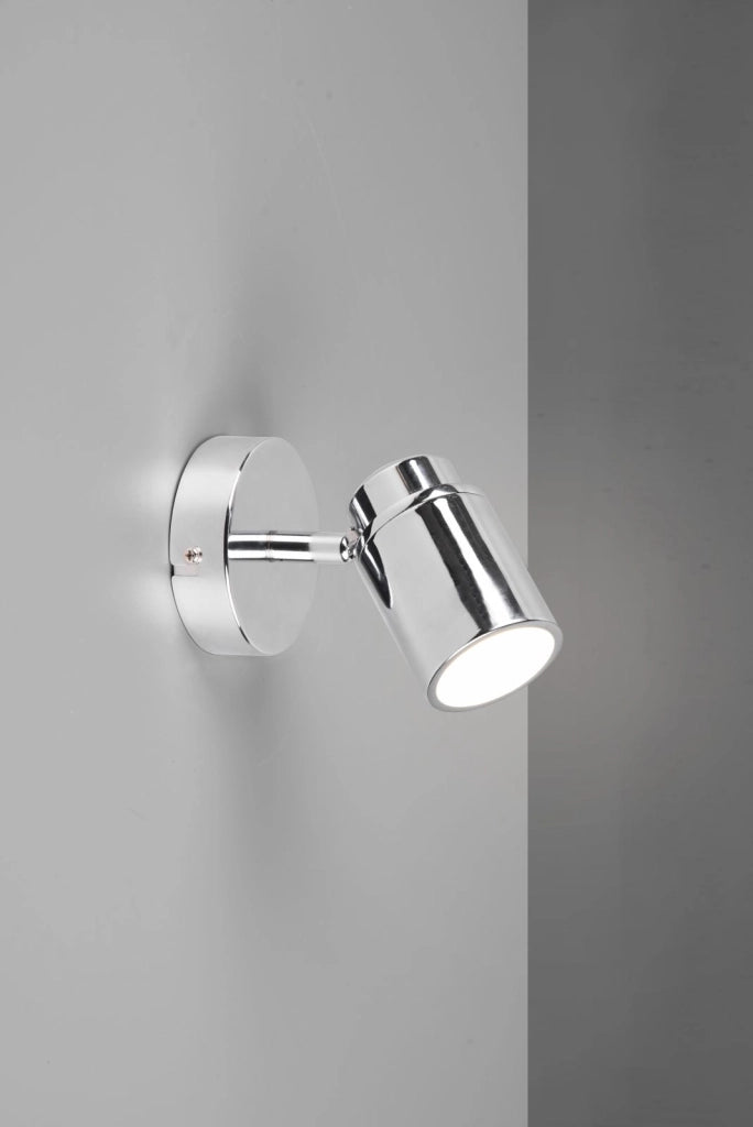 ANGELO H2O SPOT SINGOLO ORIENTABILE CROMO IP44 H.15,5CM 1 LUCE ATTACCO GU10