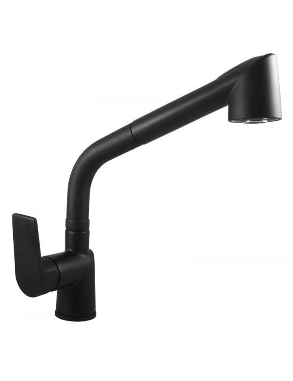 Miscelatore lavabo estraibile in ottone nero COLORADO