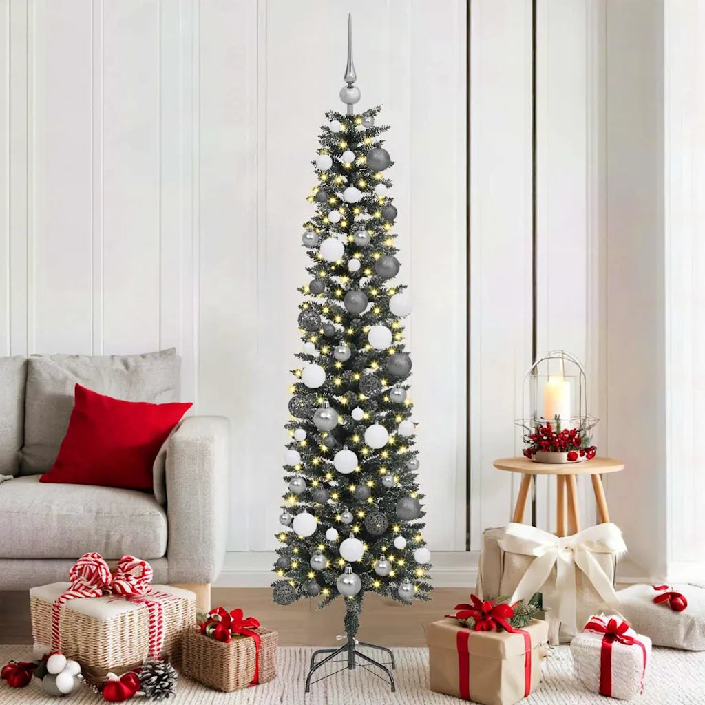 vidaXL Albero di Natale artificiale Verde 180 cm PVC