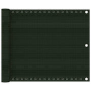 Paravento per Balcone Verde Scuro 75x300 cm in HDPE