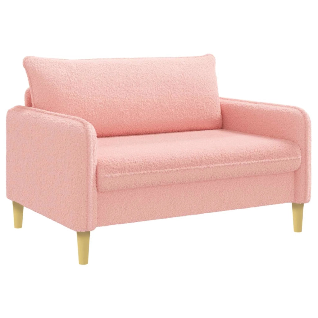 Poltrona XXL Rosa Bouclé 42043564