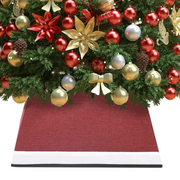 Gonna per Albero di Natale Rossa e Bianca 48x48x25 cm 331307