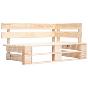 Divano Angolare da Giardino su Pallet Legno di Pino Impregnato 3066609