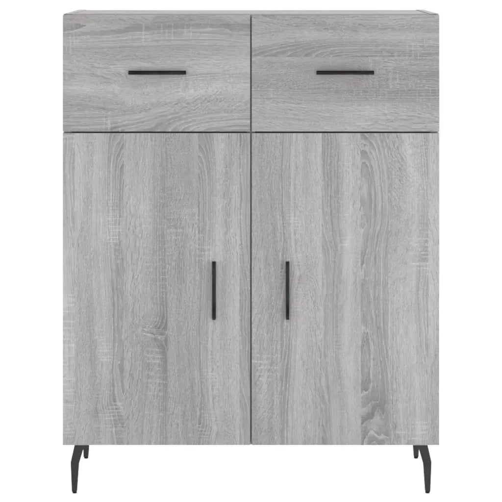 Credenza Grigio Sonoma 69,5x34x90 cm in Legno Multistrato 828002