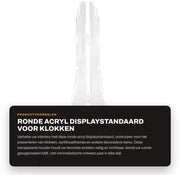 Supporto di Display Ronde Acrilico - Sostegno da Appendere al Muro - Per Orologi/Certificati - Articoli Decorativi - Costruzione Solida - Progetto Moderno - Supporto di Display