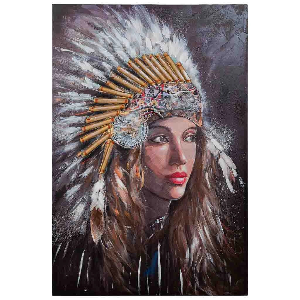 Quadro dipinto a mano con rilievo grigio 80x120x3h